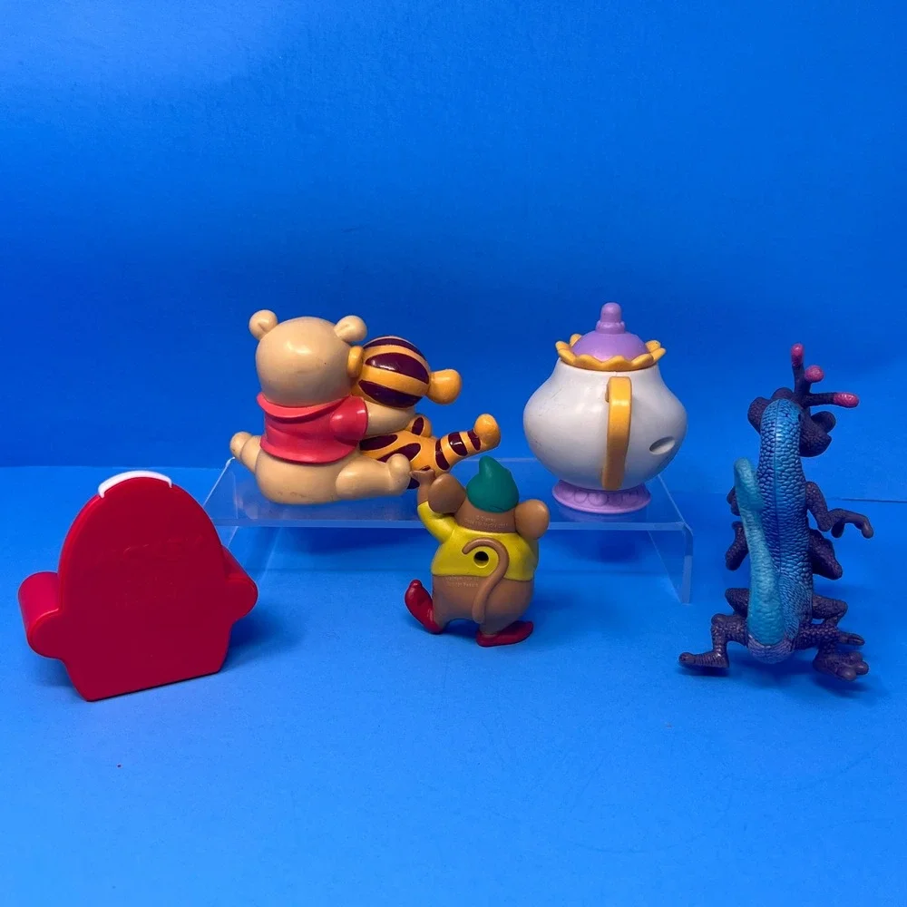 Disney Action Figure Lot Mixed Sizes Colors Mickey Princess Pooh Dalmatians 56pc